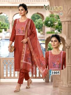 Desi kudi mango vol 62 wholesale long kurtis